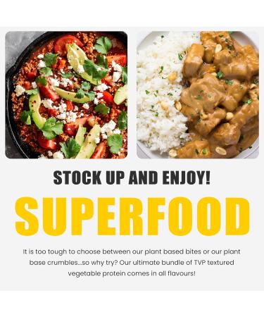 Ulivit Crumblz - High Protein Crumblz & Bitez 60-21g Protein. | High Protein Steak Crumbles | 0g Sugar | Gluten Free Soy Free | Keto Friendly | Non GMO | Vegan Plant-Based Protein Meals | 6 pack 6-Flavours Variety Pack 6-Packs - Buy Online on GoSupps.com