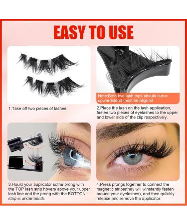 Eye Lashes Individual Brown Cluster Lashes Rita Lash Cluster Lashes Waterproof No Glue Required Reusable Magnetic Eyelashes with Clear Band Lashes - Buy Online on GoSupps.com