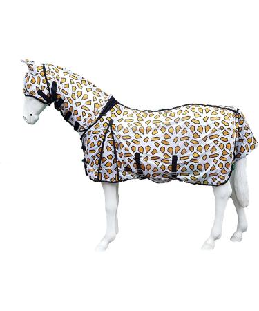 Best On Horse Fly Rug with Mask Zebra-5'3 Zebra Print UK 5'3 / EU 110cm / 63" - Buy Online on GoSupps.com