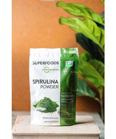 MRM Raw Spirulina Powder 8.5 oz - Organic Superfood for Energy & Nutrition - Buy Online on GoSupps.com