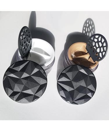 Lensbix Geometric Contact Lens Container - Futuristic 3D Design | Stylish Gift for Lens Wearers (NO21 Cappuccino) - Buy Online on GoSupps.com