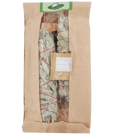 Native Spirit 2 pieces White Sage Incense Bundle XL (18-20 cm long) White Sage from California