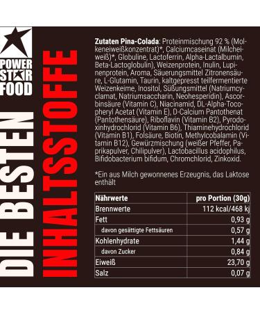 Powerstar Super Hi Pro 128 | Multi-Component Protein Powder Pina Colada | 79% Protein | Muscle Building & Weight Loss | 5x1000G Pack - Buy Online on GoSupps.com