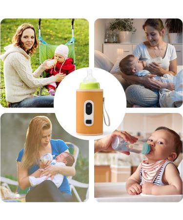 Portable Bottle Warmer Bag with LCD Display - USB Fast Heating, 23 Gear Adjustable Temperature - Automatic Insulation for Newborns - Buy Online on GoSupps.com