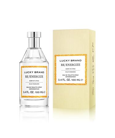 Lucky Brand Re/Energize The New Sustainably-Inspired & Exhilarating Mood-Evoking Unisex Fragrance For Women & Men 3.4 Fl Oz EDT Spray (Pack of 1) Lucky RE/Energize 3.4 Fl Oz (Pack of 1)