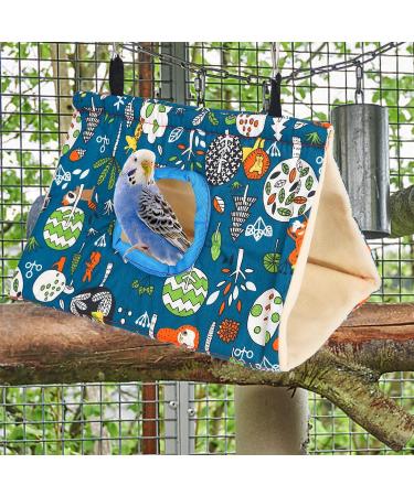 Winter Warm Bird Nest House Plush Bird Hammock Snuggle Tent Small Pet Hanging Bed Bird Nest Hanging Cage Tent Stand Swing Bird Hanging Bed Finch Cage Toy for Parrot Budgies Cockatiels Lovebird Blue - Buy Online on GoSupps.com
