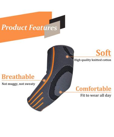 Rmolitty Elbow Support Brace - Single L - For Tennis, Golf, Powerlifting - Men and Women - Bodybuilding Sports - Pack of 1 - Buy Online on GoSupps.com