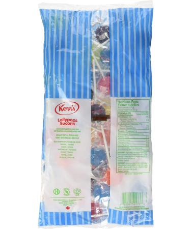 Kerr's Assorted Lollypops with 7 Different Flavors of Blue Raspberry Lemon Lime Cherry Grape and Liquorice Proudly Made in Canada (2 - Bags) 2 Count (Pack of 1) - Buy Online on GoSupps.com