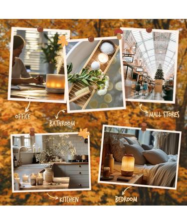 SoulOrigin Autumn Essential Oils Set Fragrance Oil Gift Set for Oil Diffusers for Home Soap Candle Making Scents 6x10ml - Pumpkin Spice Nutmeg Apple Pie Autumn Harvest Cinnamon and Maple Syrup - Buy Online on GoSupps.com