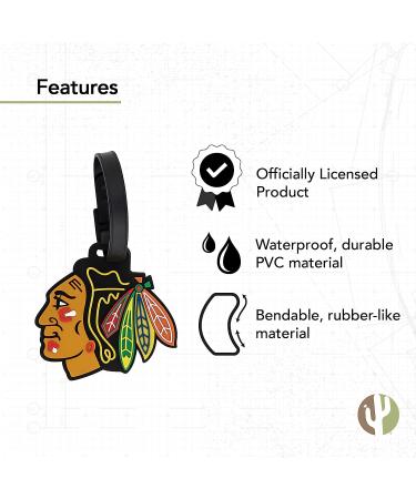Chicago Blackhawks NHL PVC Luggage Tag - Official Team Merchandise - Buy Online on GoSupps.com