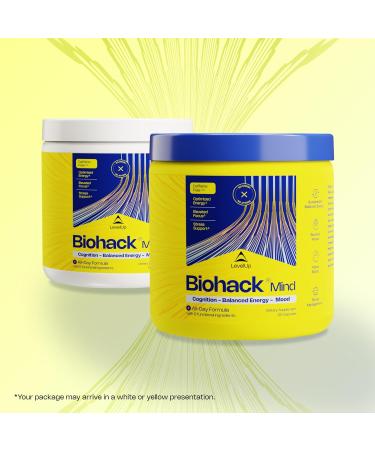 LevelUp Biohack Mind - Nootropic Brain Supplement for Men & Women | Balanced Energy, Focus, Mood & Stress Optimization with Ashwagandha, Lion's Mane, Alpha GPC, Ginseng and More - 60 Count 1 Count (Pack of 1) - Buy Online on GoSupps.com