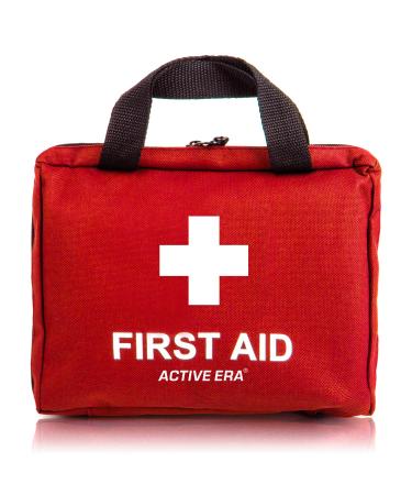 Premium First Aid Kit [90 Pieces] Essential First Aid Kit for Camping, Hiking, Office with Medical Supplies and Handle - First Aid Kit for Home, Car, Travel, Survival 90 Piece Set