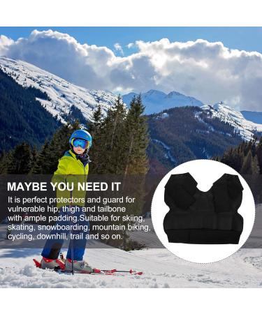 Besportble Anti-Fall Pants with Crash Butt Pads - 3D Padded Protective Hip Shorts for Skiing Skating Jogging & Roller-Skating - Buy Online on GoSupps.com
