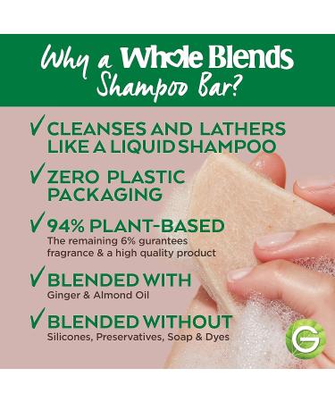 Garnier Whole Blends Strengthening Shampoo Bar - Ginger Recovery 2 Oz - For Weak Hair - 1 Count - Buy Online on GoSupps.com