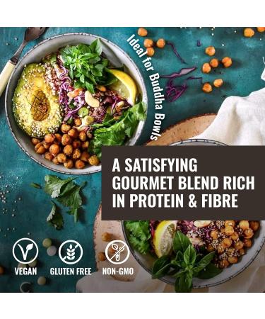 4 Packs x 400g Rice Variety Pack Includes Jasmine Thai Rice Trio Wild Rice Blend Prairie Blend and Ancient Field Blend Non Gluten Non-Gmo Kosher and Vegan - Floating Leaf - Buy Online on GoSupps.com
