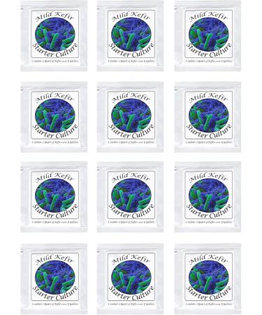 Ferment de K fir - Pack de sachets de Culture lyophilis e pour K fir de lait doux (12 sachets) - Buy Online on GoSupps.com