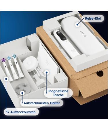 Buy Oral-B IO Series 8 Plus Electric Toothbrush - 3 Extra Brush Heads 6 Cleaning Modes Eco-Friendly Packaging - International Shipping Available - Buy Online on GoSupps.com