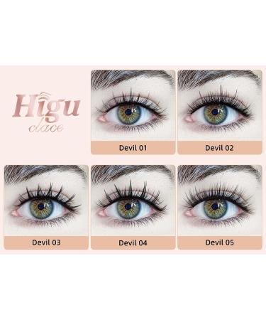14 Pairs D Curl Cluster Lashes - 140 PCS DIY Individual Wisps, Reusable Segments for Professional Makeup - Devil 05-D - Buy Online on GoSupps.com
