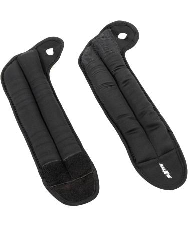 MAXXIVA Handschuhset Black 2 x 2.0kg | Velcro Fastener Iron Sand Filling | Running Weights for Strength Training & Fitness Workout | Total 4 kg - Buy Online on GoSupps.com