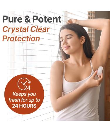 Thai Crystal Deodorant by Verve CULTURE Alum Stone Crystal Deodorant Roll On Crystal Mineral Deodorant Stick All Natural Deodorant for Women and Men Set of 2 - Buy Online on GoSupps.com