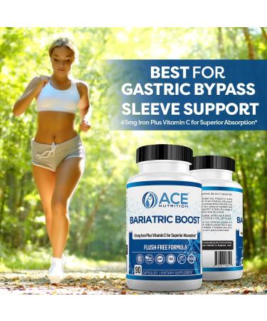 Bariatric Boost One-A-Day Multivitamin 90 Day Supply with 45mg Iron | Non-GMO Gluten Free | Made in USA | Post Gastric Bypass Sleeve Surgery - Buy Online on GoSupps.com