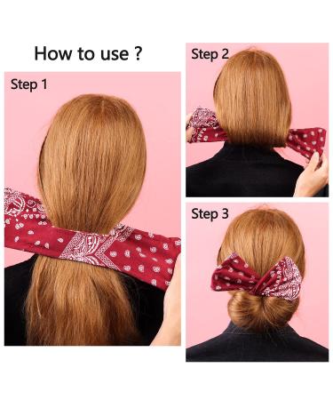 Vintage Hair Bun Tool Set - 3 Piece Bohemian Hairstyle Kit for Women - Effortless Bowknot Styles - Buy Online on GoSupps.com