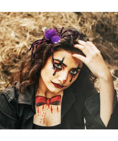 minkissy Halloween Spider Hair Clip - Large Spider Hair Barrettes - Spooky Hair Clips - Funny Halloween Barrettes halloween Spider Hair Clips for Women Girls (Purple)30cm - Buy Online on GoSupps.com