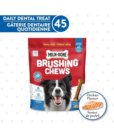 Milk-Bone Brushing Chews Dental Treats for Medium Dogs Daily Oral Care 45 Treats 45 Treats Medium Dog - Buy Online on GoSupps.com