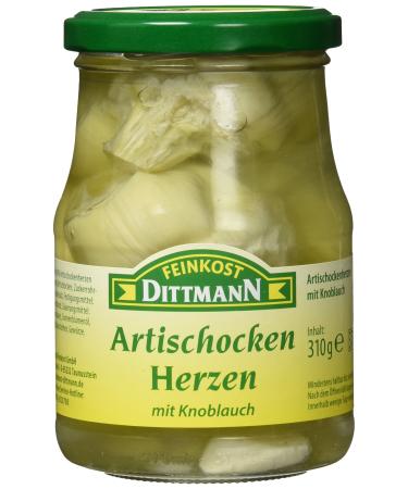 Feinkost Dittmann Artichoke Hearts with Garlic Glass (1 x 330 g) - Buy Online on GoSupps.com