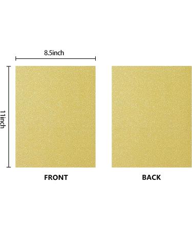 Gold Glitter Cardstock Paper - 20 Sheets, Double Sided, 250GSM - Perfect for Crafts, Cricut, DIY Projects - Buy Online on GoSupps.com