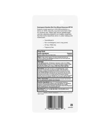 Neutrogena Sensitive Skin Liquid Sunscreen SPF 50 - 1.4 fl oz (40 ml) | Broad Spectrum Protection - Buy Online on GoSupps.com