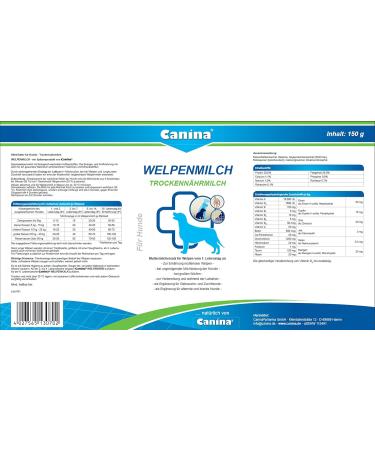 Canina Puppy Milk 150g - Tasty Yellowish Formula for Healthy Puppies | International Shipping Available - Buy Online on GoSupps.com