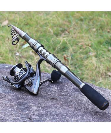 Sougayilang Spinning Fishing Rod and Reel Combo | Portable Telescopic Pole for Travel | Saltwater & Freshwater | 2.1M/6.89Ft Rod + XY 3000 Reel | Full Fishing Kit - Buy Online on GoSupps.com