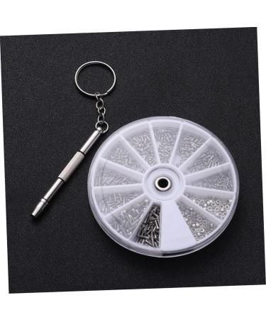 Gleavi 1200 STK Repair Screws for Sunglasses | Rustproof Tool Set - Silver - 2 Medium Screw Sizes for Household Use - Buy Online on GoSupps.com