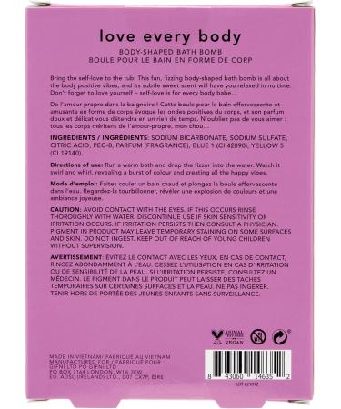 Holler and Glow Love Everybody Body Shaped Bath Bomb - Buy Online on GoSupps.com