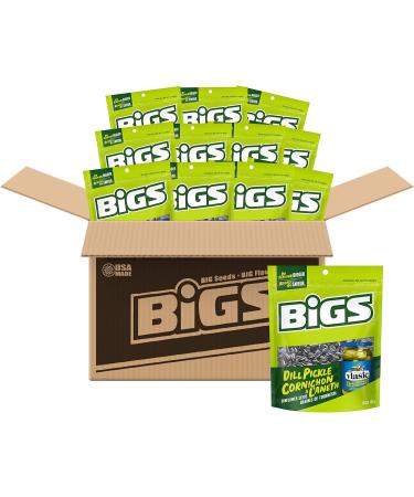 Bigs Sunflower Seeds Dill Pickle Flavour - 24x140g Bags 24 Count 140g (Pack of 24) Dill Pickle - Buy Online on GoSupps.com