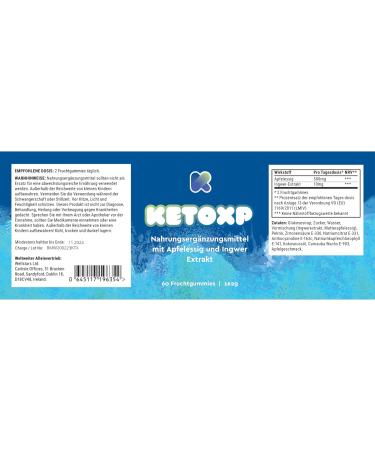 KETOXP Gummies - Best Keto Gummies for Weight Loss | Delicious Fruit Gummi Bears (5 x 60 Pieces) - Buy Online on GoSupps.com