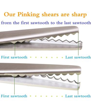 Hui Tong Strong & Sharpe Pinking Shears Pinking Shears Scissors for Fabric  Serrated and Scalloped Scissors Fabric 3mm 5mm 7mm (Scalloped 7mm) - Buy Online on GoSupps.com