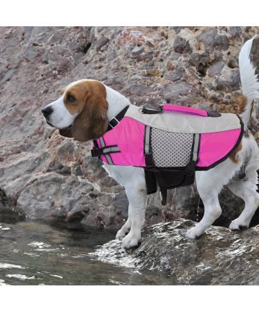 Cit toile Adjustable Life Jacket for Small Dogs - Buoyant & Safe for Water Sports | Pink - Ideal for Chihuahuas Dachshunds & Bulldogs - Buy Online on GoSupps.com
