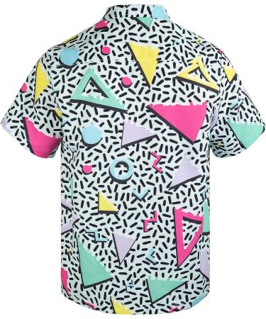 Mikenko Retro Hawaiian Shirt | Funny Button Down Big & Tall Short Sleeve Shirt | Men Women | Mint 01 | XX-Large - Buy Online on GoSupps.com