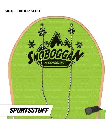 AIRHEAD SNO-BOGGAN Wood Sled - Green - 36 x 18 inches - Buy Online on GoSupps.com