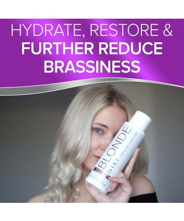 Purple Conditioner for Blonde & Bleached Hair - 500ml Sulfate Free Blue Toner for Platinum & Grey Hair - Best Silver Conditioner - Buy Online on GoSupps.com