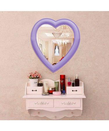 UW Heart Makeup Mirror - Purple Heart Cosmetic Mirror for Wall/Desktop - Bedroom Vanity Mirror - Buy Online on GoSupps.com