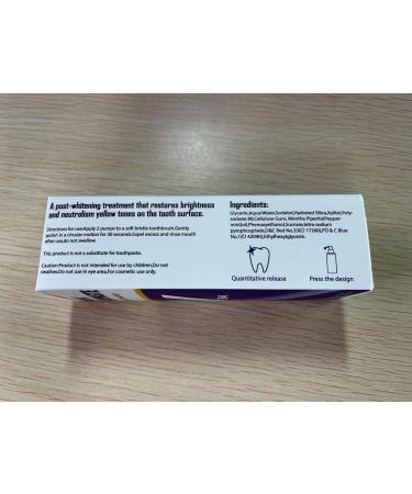 Sensitive Teeth Whitening Toothpaste | Purple Toothpaste for Stain Removal & Whitening Booster - Buy Online on GoSupps.com