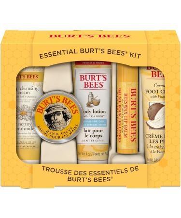 Burt's Bees Overnight Intensive Lip Treatment 0.25 oz - Moisturizing Restorative & Essential Everyday Beauty Gift Set 5 Travel Size Products - Deep Cleansing Cream - Buy Online on GoSupps.com