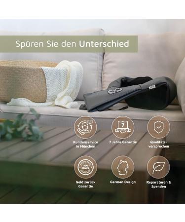 Original Munich Spring Shiatsu Neck Massage Device with Heat | 7-Year Guarantee | Wired Massager for Neck Shoulders Back & Legs | German Design - International Shipping Available - Buy Online on GoSupps.com