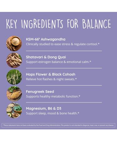 Happy Healthy Hippie PeriPeace Supplements for Women & Organic Ashwagandha Capsules - Buy Online on GoSupps.com