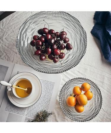 Fruit Basket Fruit Bowl Glass Fruit Plate Dinner Plate Bedroom Living Room Fruit Bowl Home Decor Bowl Kitchen Organizers and Storage (Color : G Size : 25.5 * 11.5cm) - Buy Online on GoSupps.com