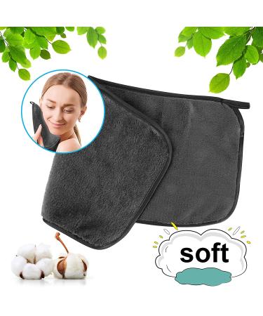 Reusable Microfiber Makeup Remover Cloth (5-Pack) | Soft & Absorbent Face Cleansing Towel | Gentle Eye Makeup Eraser | Safe for All Skin Types | Gray - Buy Online on GoSupps.com