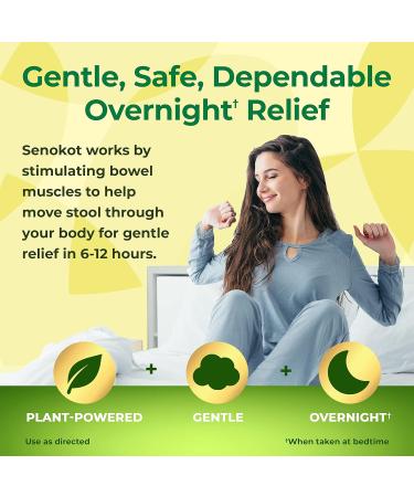 Senokot Regular Strength Natural Vegetable Laxative with Senna - 20 Tablets, Gentle & Dependable Overnight Relief for Occasional Constipation - Buy Online on GoSupps.com